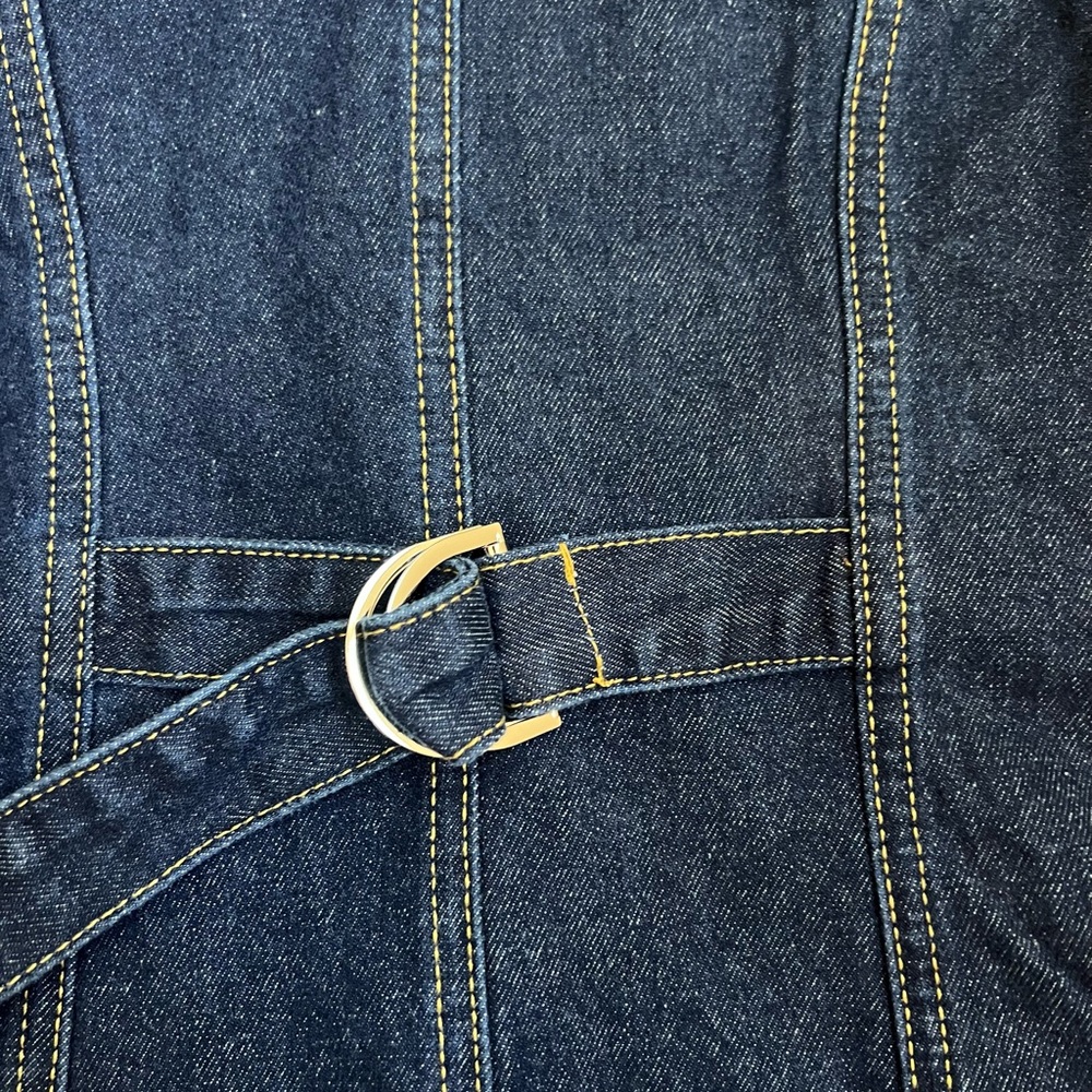 Peppermayo Dark Blue Denim Button-Down Top - Picture 4 of 6